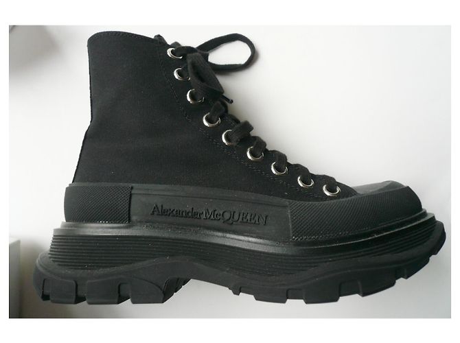 Alexander Mcqueen ALEXANDER MC QUEEN Sneakers stringate in tessuto nero T36 Ottime condizioni - vista 5