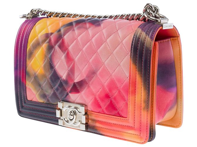 Boy Borsa CHANEL Bambino in Pelle Multicolor - 101355 Multicolore - vista 3
