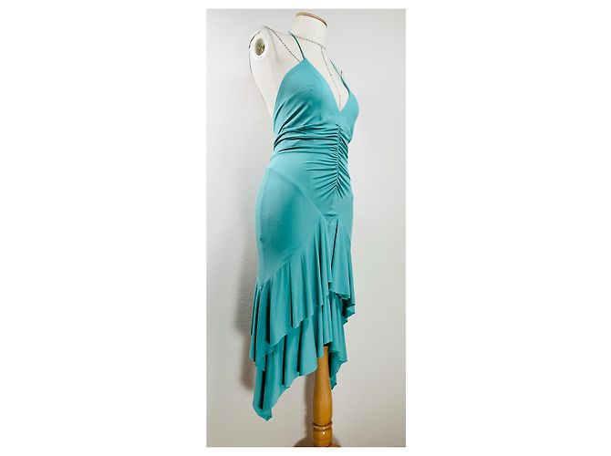Alexandre Vauthier Hi-Low Kleid ärmellos Mintgrün - Ansicht 2