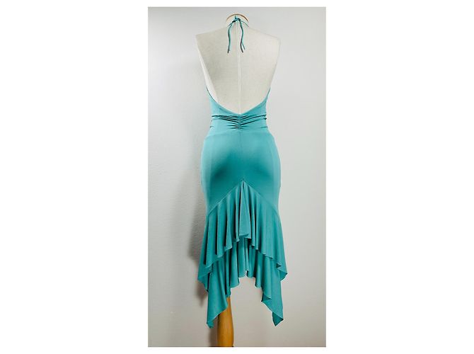 Alexandre Vauthier Hi-Low Kleid ärmellos Mintgrün - Ansicht 3