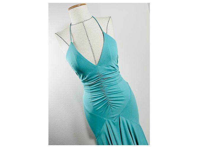 Alexandre Vauthier Hi-Low Kleid ärmellos Mintgrün - Ansicht 4