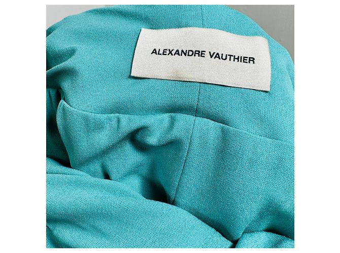 Alexandre Vauthier Hi-Low Kleid ärmellos Mintgrün - Ansicht 5
