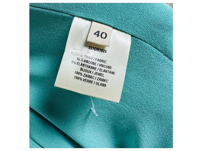 Alexandre Vauthier Hi-Low Kleid ärmellos Mintgrün - Ansicht 6