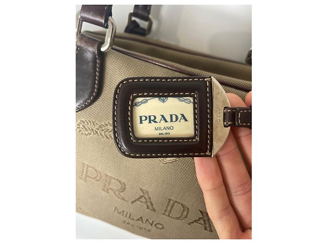 Prada Vintage Handtasche Beige - Ansicht 3