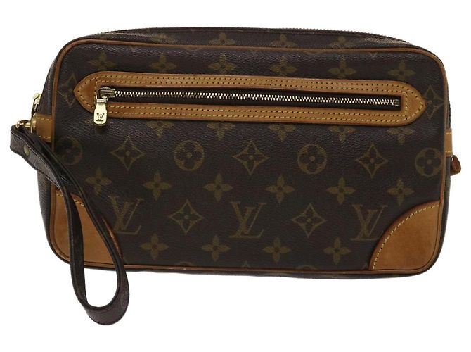 Pochette LOUIS VUITTON con monogramma Marly Dragonne GM M51825 LV Auth em4804 - vista 13