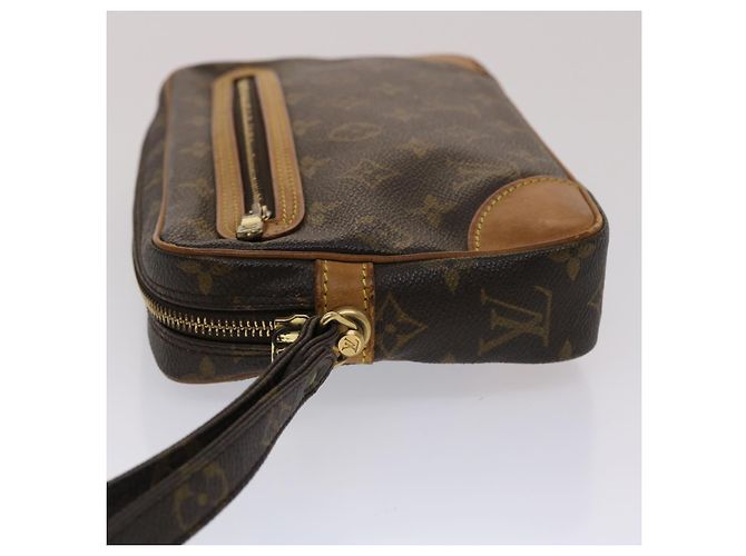Pochette LOUIS VUITTON con monogramma Marly Dragonne GM M51825 LV Auth em4804 - vista 4