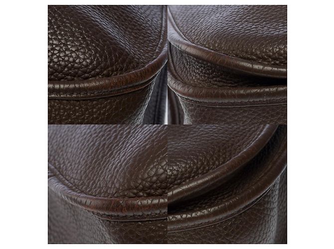 Hermès Sac HERMES Evelyne en Cuir Marron - 101349 - vue 12