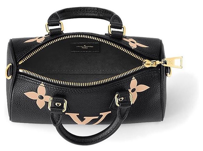 Bolsa de mão Louis Vuitton Papillon BB Preta de Couro Preto - vista 3