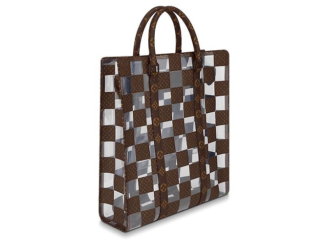 Louis Vuitton Sac Plat Monogram Chess Tela Marrone - vista 2