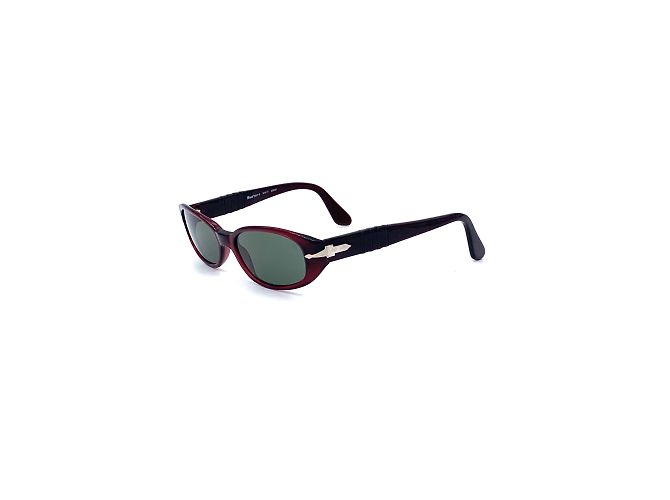 Weinfarbene Persol-Sonnenbrille mit Acetatrahmen Braun - Ansicht 2