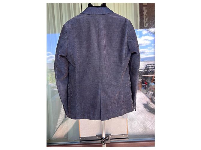 Giacca Blazer Hugo Boss Blu in Cotone - vista 4