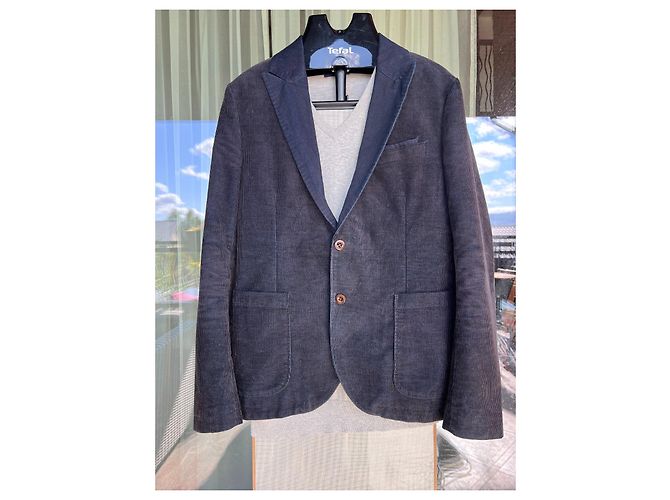 Giacca Blazer Hugo Boss Blu in Cotone - vista 5