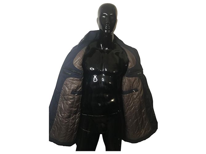 Bruno Saint Hilaire Parka blu navy di Saint Hilaire - vista 2