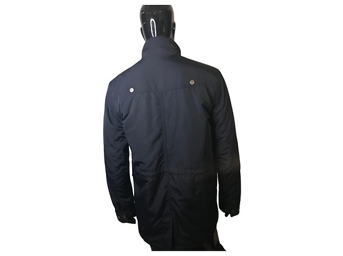 Bruno Saint Hilaire Parka blu navy di Saint Hilaire - vista 5