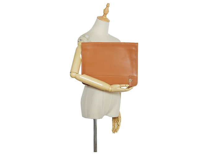 Hermès Pochette Hermes Dogon Marrone - vista 9