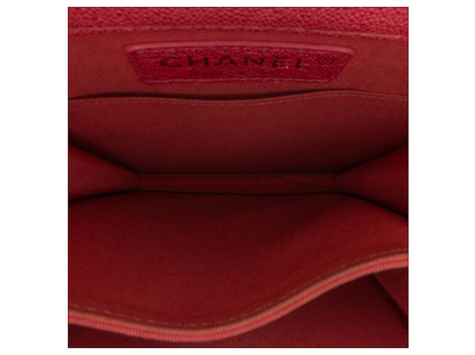 Chanel Boy Flap North South in Caviar Trapuntato Rosa - vista 6