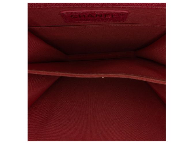 Chanel Boy Flap North South in Caviar Trapuntato Rosa - vista 7