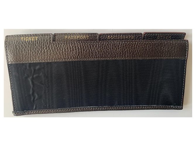 Anya Hindmarch Cartella da viaggio in pelle bronzo - vista 7