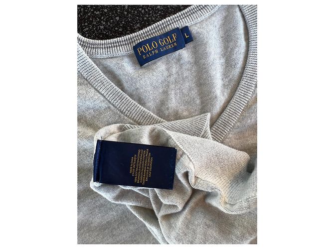 Autre Marque Ralph Lauren Polo Golf Strickweste grau Baumwolle - Ansicht 2
