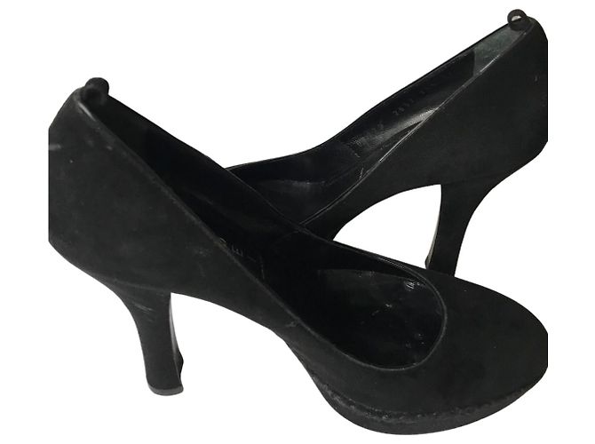 Décolleté Casadei in scamosciato nero - vista 10