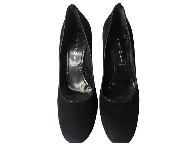 Décolleté Casadei in scamosciato nero - vista 2