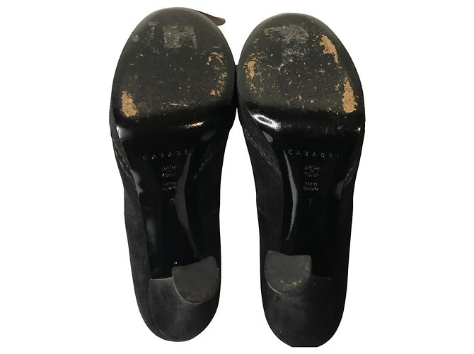Décolleté Casadei in scamosciato nero - vista 6
