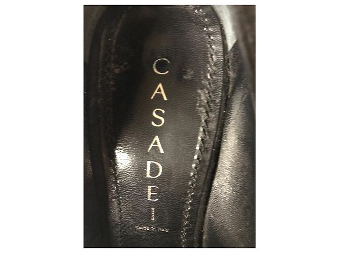 Décolleté Casadei in scamosciato nero - vista 9