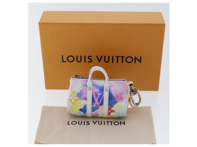 LOUIS VUITTON Monogramm Aquarell Porte Cles Mini Keepall MP2975 LV Auth 49217BEIM - Ansicht 12