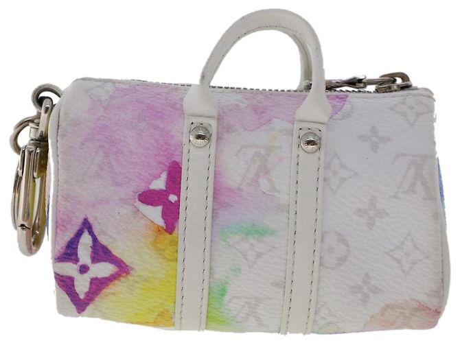 LOUIS VUITTON Monogramm Aquarell Porte Cles Mini Keepall MP2975 LV Auth 49217BEIM - Ansicht 2