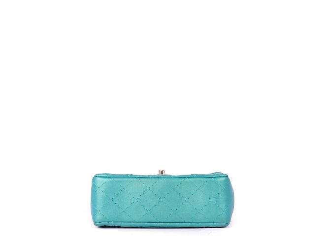 Classique Chanel - Sac Timeless Timeless Bleu Tiffany Timeless - vue 7