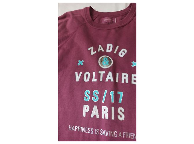 Moletom Zadig & Voltaire Simon de algodão rosa - vista 5