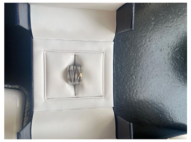 Mauboussin Ring Schwarzer Diamant Silber Größe 52 Silber Hardware - Ansicht 2