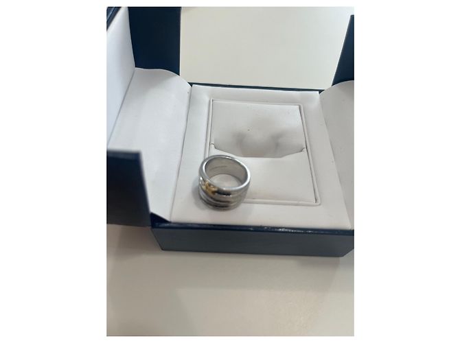 Mauboussin Ring Schwarzer Diamant Silber Größe 52 Silber Hardware - Ansicht 3
