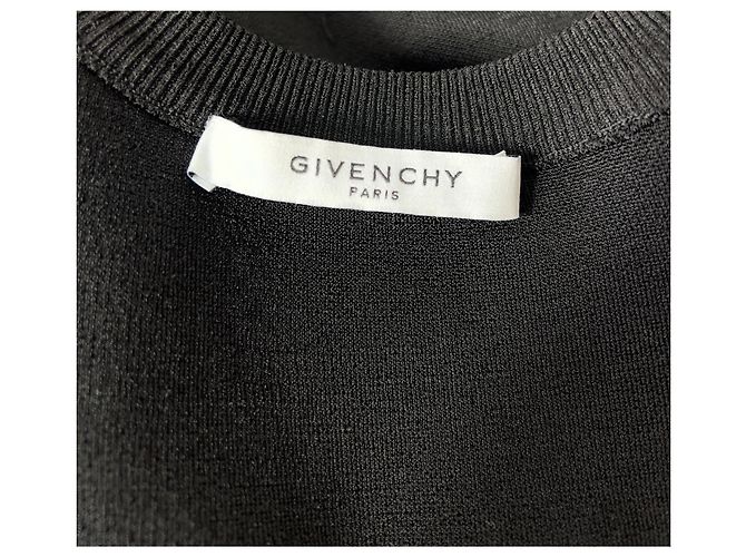 GIVENCHY Stretch-Strickoberteil mit Cape-Effekt in Schwarz - Ansicht 5