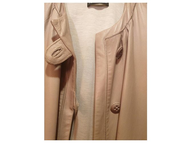 Abrigo de piel de cordero Ines et Marechal Beige - vista 2