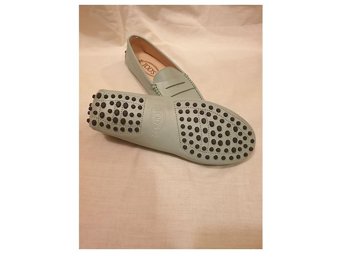 Tod's Leder Loafer Hellgrün - Ansicht 2
