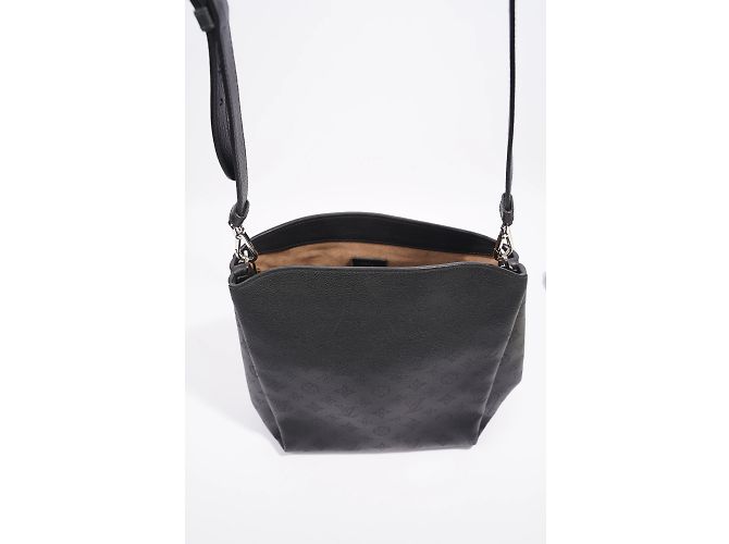 Mahina Babylone Borsa Louis Vuitton Babylone Nera Mahina Monogram Pelle PM Nero - vista 12