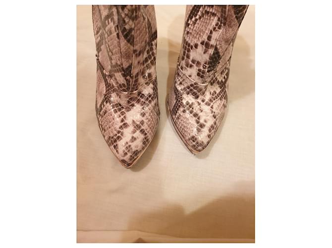Herve Leger Stiefeletten Python Print Leder 39 Python drucken - Ansicht 10