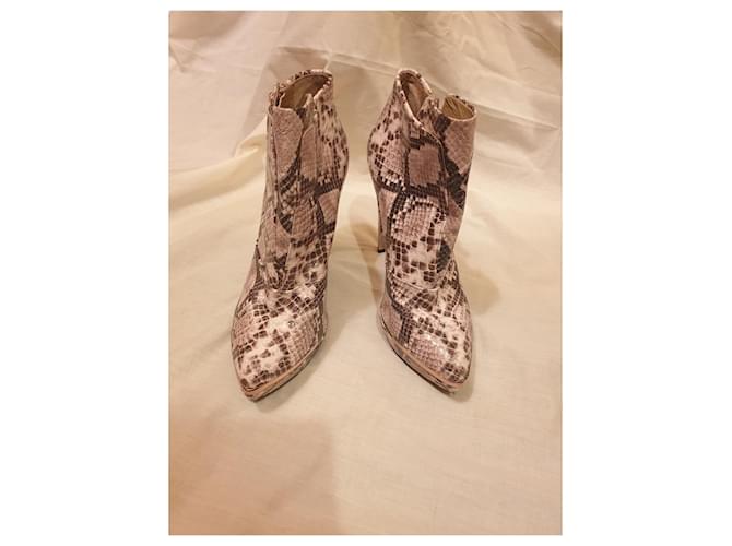 Herve Leger Stiefeletten Python Print Leder 39 Python drucken - Ansicht 3