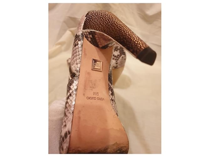 Herve Leger Stiefeletten Python Print Leder 39 Python drucken - Ansicht 6