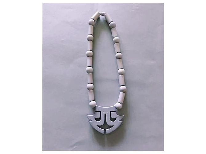 Autre Marque Collier Isadora Paris Galalithe Gris - vue 3