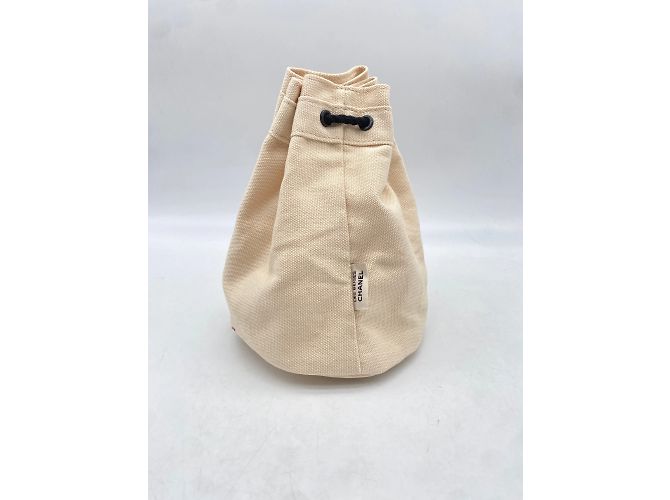 CHANEL Pochette T.  cotton Crudo - vista 3