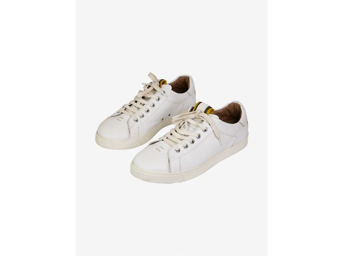 Gianvito Rossi White leather trainers - size EU 37.5 - view 2