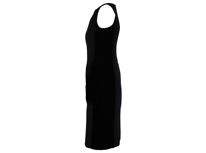 Vestido bainha sem mangas Alberta Ferretti em acetato cinza - vista 2
