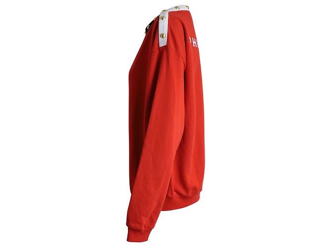 Sudadera con adornos Philosophy di Lorenzo Serafini de algodón rojo Roja - vista 3