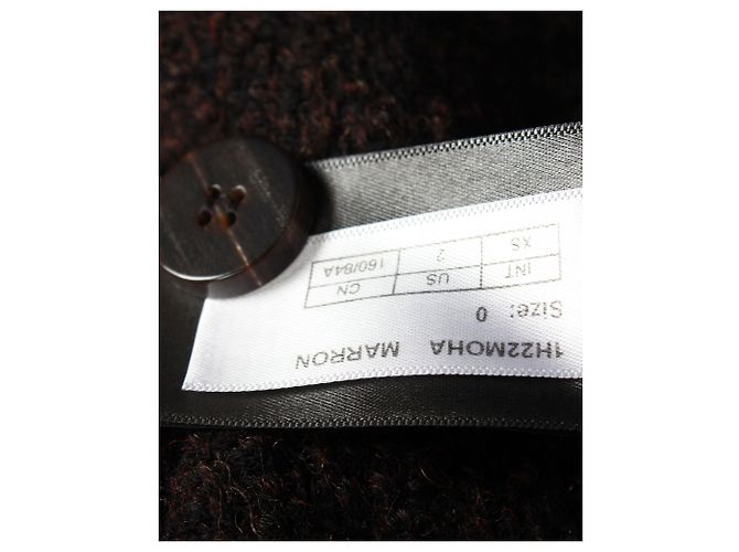 Kurzer, hochgeschlossener Pullover von Ba&sh aus brauner Baumwolle - Ansicht 5