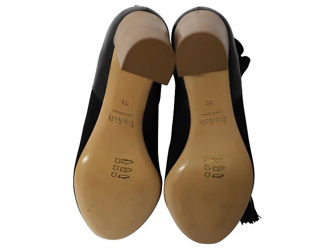 Botines de tacón cuadrado Ba&Sh en ante negro - vista 5
