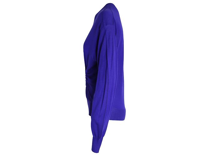 Céline Suéter de malha Celine Window Panel em caxemira azul Roxo - Ansicht 2