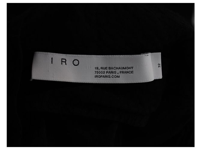 Miniabito a strati Iro Calcie Day in rayon nero - vista 3