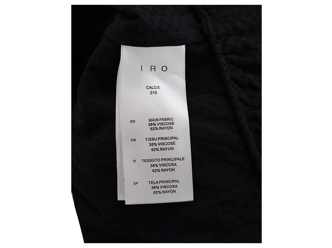 Miniabito a strati Iro Calcie Day in rayon nero - vista 4